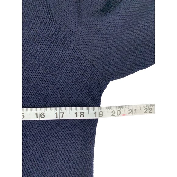 Lauren Ralph Lauren Spring 2 Classics Navy Knitted Top - Picture 4 of 6